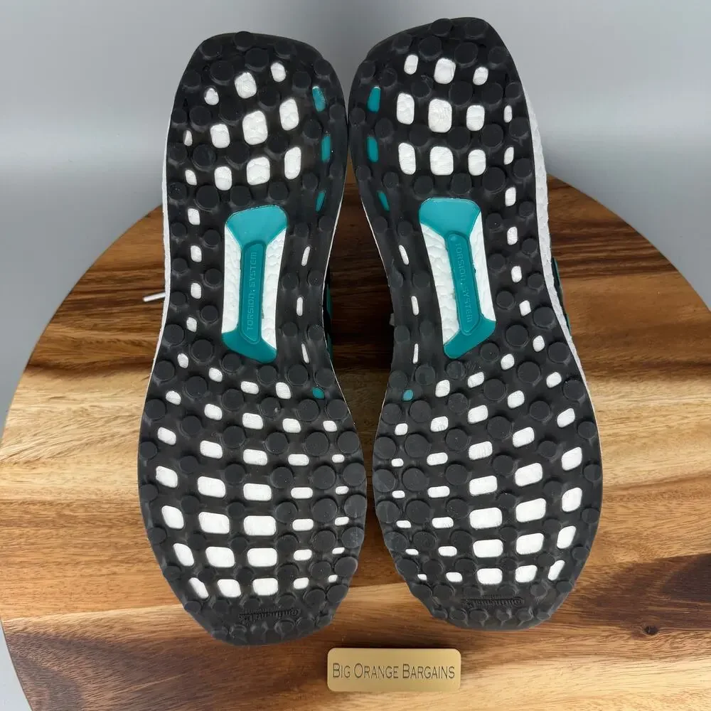 Adidas UltraBoost 1.0 White Pure Teal Running Shoes Men’s Size 12 JQ0823 NEW